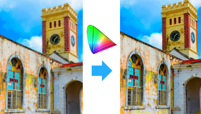 Color gamut correction