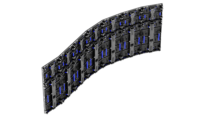 Outdoor display arc installation