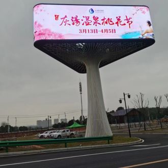 Outdoor led display column installation