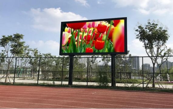 Outdoor screen post installation