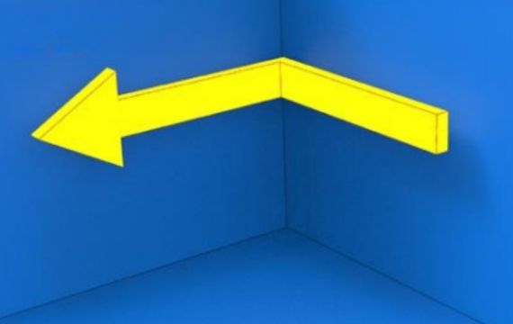 Right Angle splice with black edge