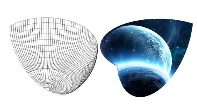 quarter sphere led display