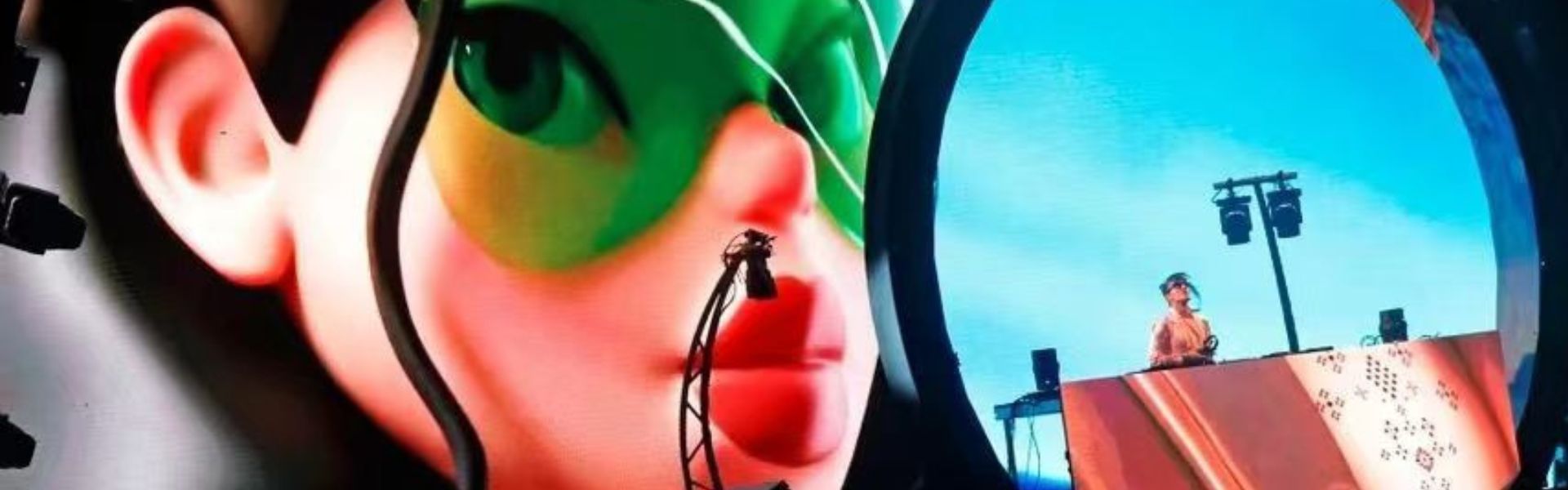 round led display banner