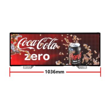 taxi roof led display length