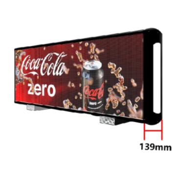 taxi roof led display thickness