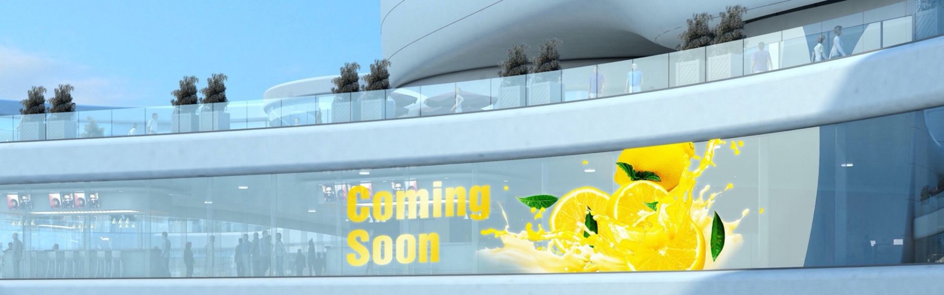 transparent screen banner