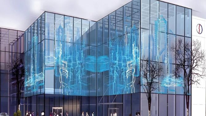 Application scenario of transparent screen