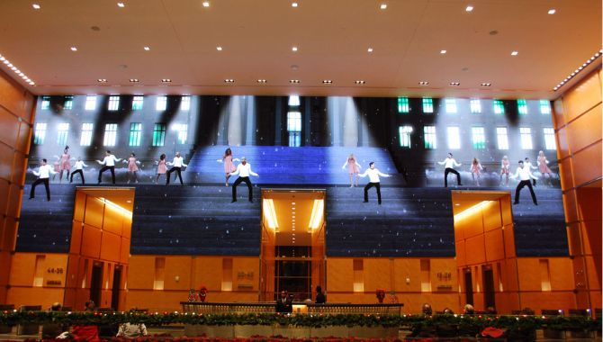 Installation of led display in church