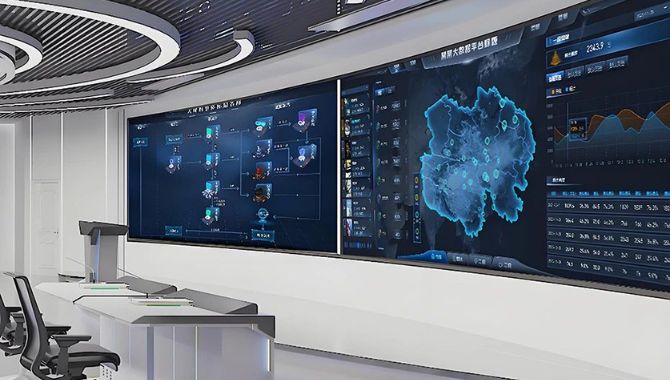 Monitoring room led display selection